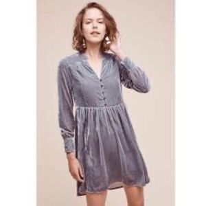 Anthropologie Holding Horses Velvet Dress, Size L